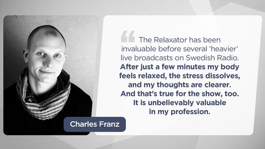 The Relaxator is invaluable before live broadcasts - Conscious Breathing Institute
