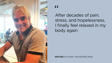 After decades of pain, stress, and hopelessness, I finally feel relaxed in my body again