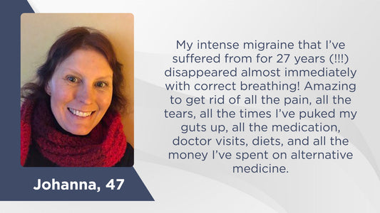 27 Years of intense migraines disappeared almost immediately with correct breathing - Conscious Breathing Institute