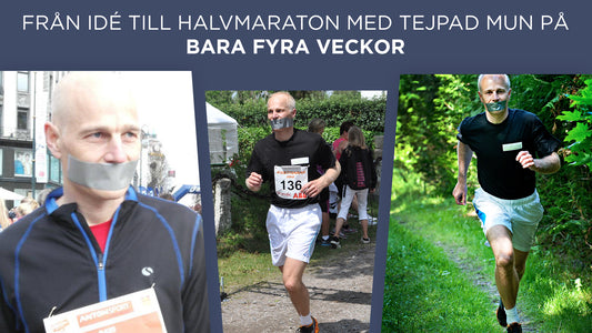Från idé till halvmaraton med tejpad mun på 28 dagar