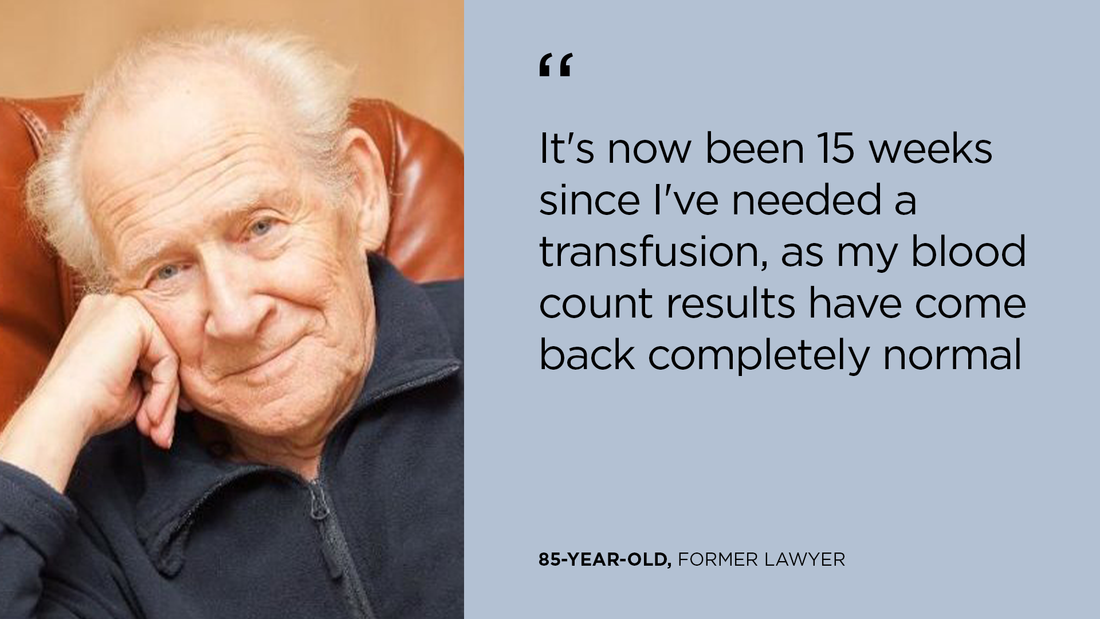 Eighty-five-year-old: I have regained my health and my appetite for life!