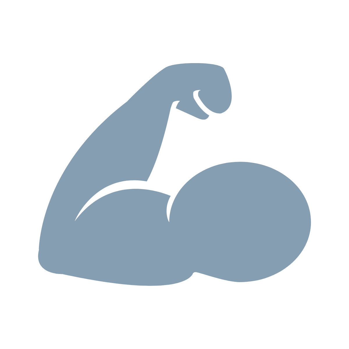 Muscle icon strength and resilience
